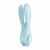 Satisfyer Threesome 1 - Клиторальный вибратор, 14 х 5.6 х 3.6 см (голубой)